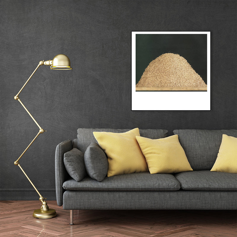 Vivolux | Leinenstruktur Wanddeko Skandinavisches Stapel-Kirschgemälde, mehrere Größen