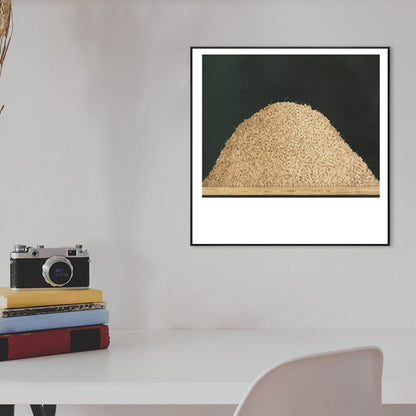 Vivolux | Leinenstruktur Wanddeko Skandinavisches Stapel-Kirschgemälde, mehrere Größen