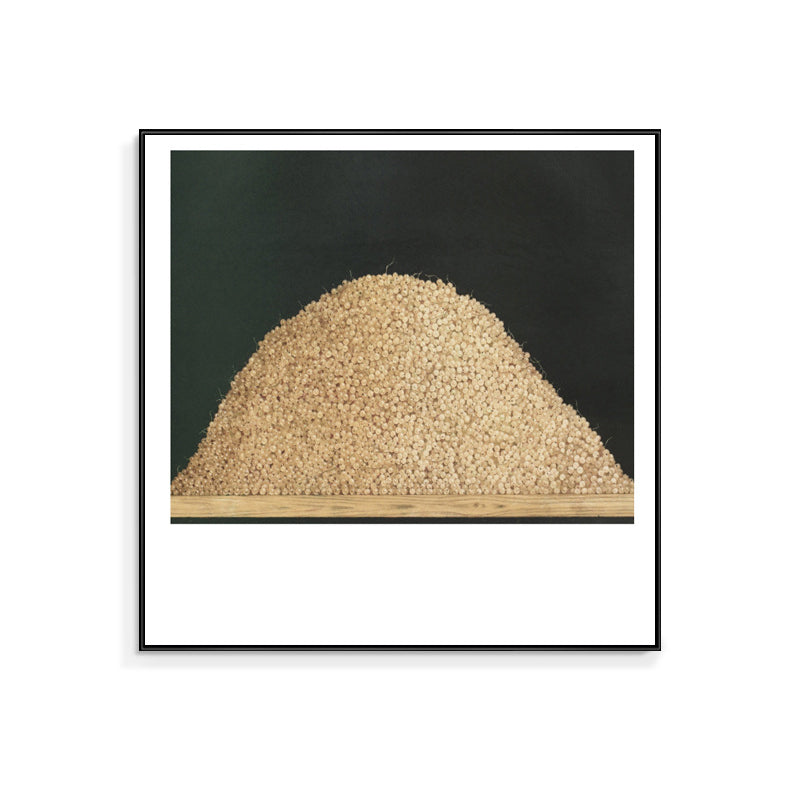 Vivolux | Leinenstruktur Wanddeko Skandinavisches Stapel-Kirschgemälde, mehrere Größen