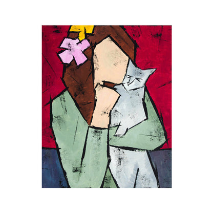 Vivolux | Abstrakter Expressionismus Haustierbesitzer Gemälde Leinwand Helle Farbe Ölmalerei Wanddekoration