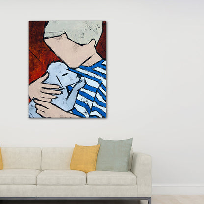 Vivolux | Abstrakter Expressionismus Haustierbesitzer Gemälde Leinwand Helle Farbe Ölmalerei Wanddekoration