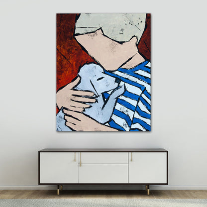 Vivolux | Abstrakter Expressionismus Haustierbesitzer Gemälde Leinwand Helle Farbe Ölmalerei Wanddekoration