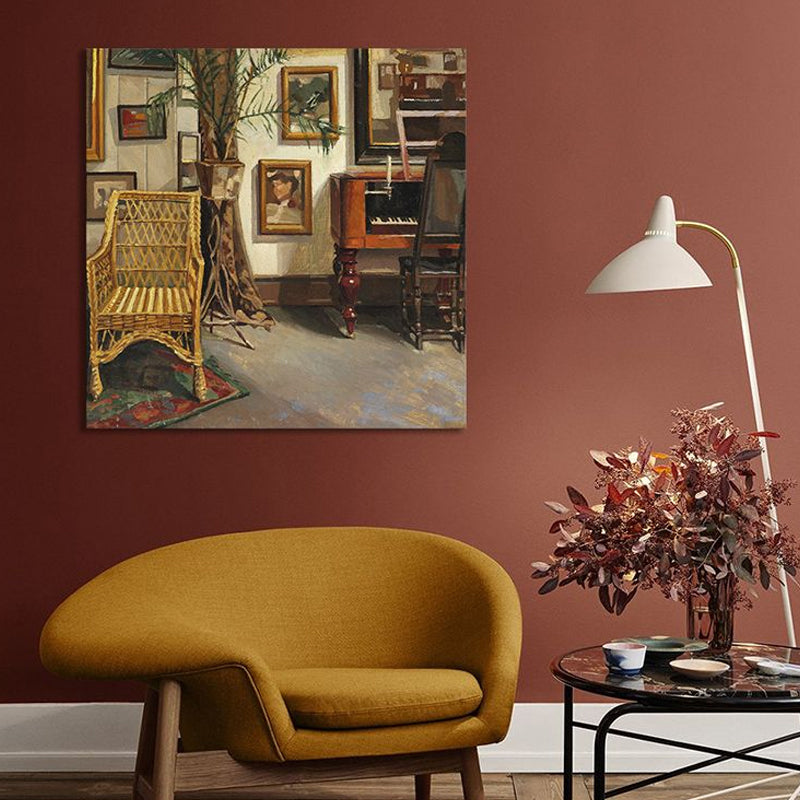 Vivolux | Helle Farbe Stillleben Leinwand Kunst Impressionismus Texturiertes Wanddeko für Wohnzimmer