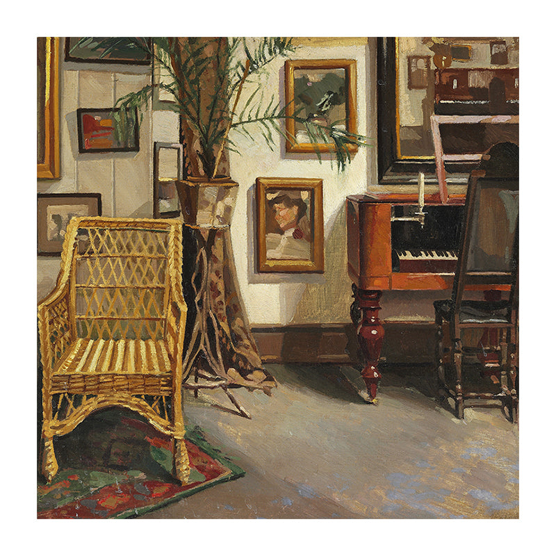 Vivolux | Helle Farbe Stillleben Leinwand Kunst Impressionismus Texturiertes Wanddeko für Wohnzimmer