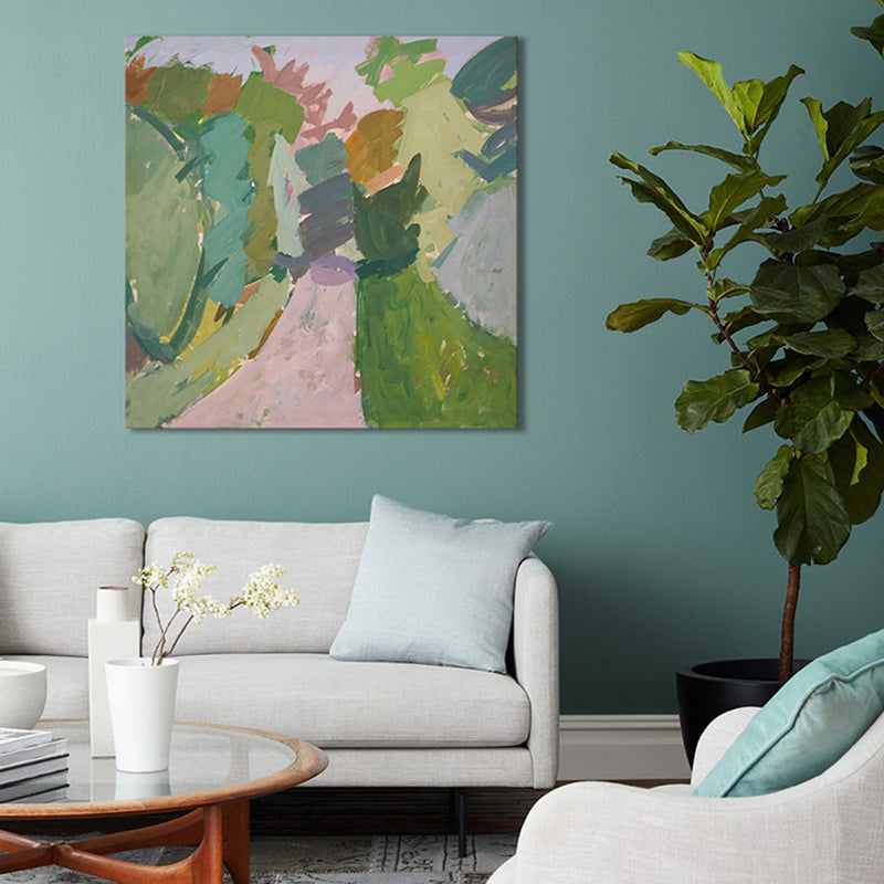 Vivolux | Helle Farbe Stillleben Leinwand Kunst Impressionismus Texturiertes Wanddeko für Wohnzimmer