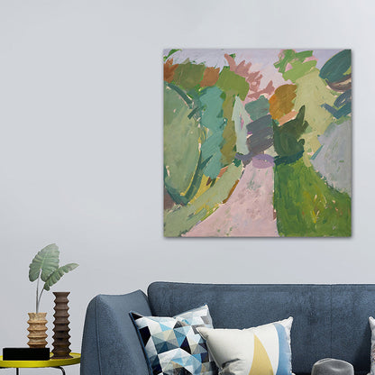 Vivolux | Helle Farbe Stillleben Leinwand Kunst Impressionismus Texturiertes Wanddeko für Wohnzimmer