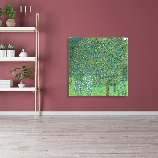Vivolux | Orange Trees Malerei Texturiert Französischer Landhausstil für Jungen Schlafzimmer Wandkunst Dekor