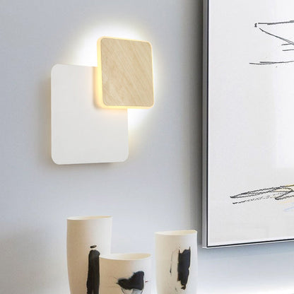 Vivolux | Einfacher Stil Slim Panel Wandlicht Holz Acryl Energieeinsparung Wandlampe für Korridor Küche