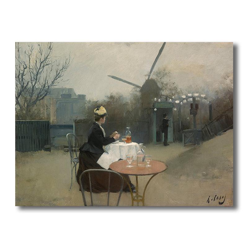 Vivolux | Bauansicht Leinwanddruck Texturiert Impressionismus Stil für Mädchen Schlafzimmer Malerei