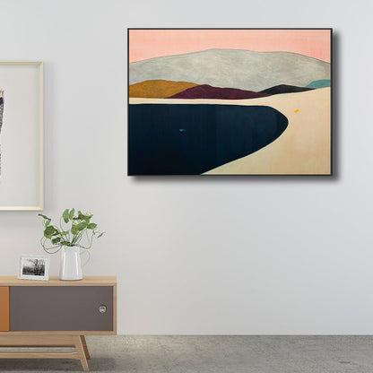 Vivolux | Hills Scene Wanddekoration Zeitgenössischer Stil Texturiertes Wohnzimmer Leinwand, Mehrere Größen