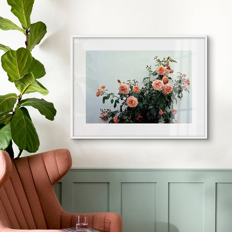 Vivolux | Strukturierte florale Wanddekoration Leinwand zeitgenössischer Stil Malerei für das Gästezimmer