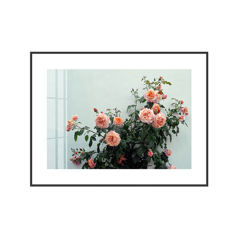 Vivolux | Strukturierte florale Wanddekoration Leinwand zeitgenössischer Stil Malerei für das Gästezimmer