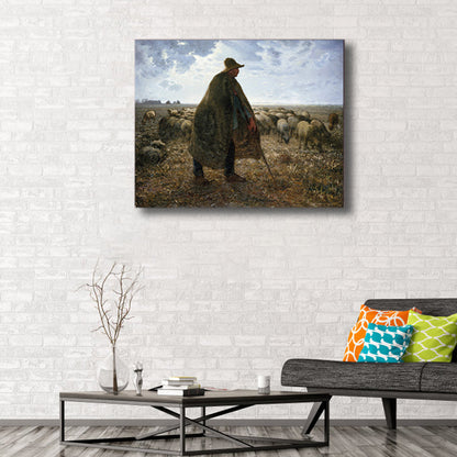 Vivolux | Impressionismus hütende Aussicht Leinwand in Pastellfarbe texturiertes Gemälde für das Spielzimmer