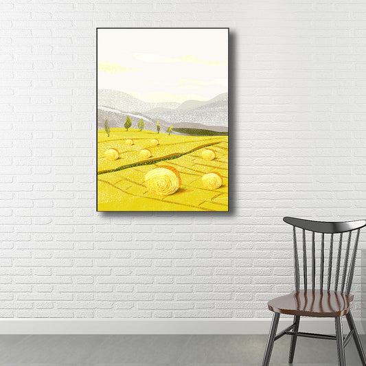 Vivolux | Ruhige natürliche Landschaftsmalerei Pastellfarben Leinwand Wandkunst texturiert, mehrere Größen