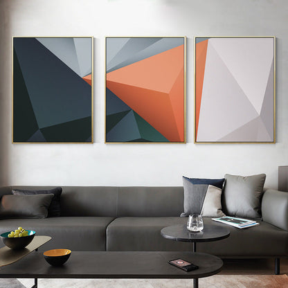 Vivolux | Weiches Farb-Diamantmuster Kunst Multi-Stück Leinwand für Schlafzimmer, Mehrere Größen Optionen