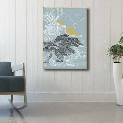 Vivolux | Asiatischer Stil Bäume Leinwand Helle Farbe Esszimmer Gemälde, Mehrere Größen Optionen