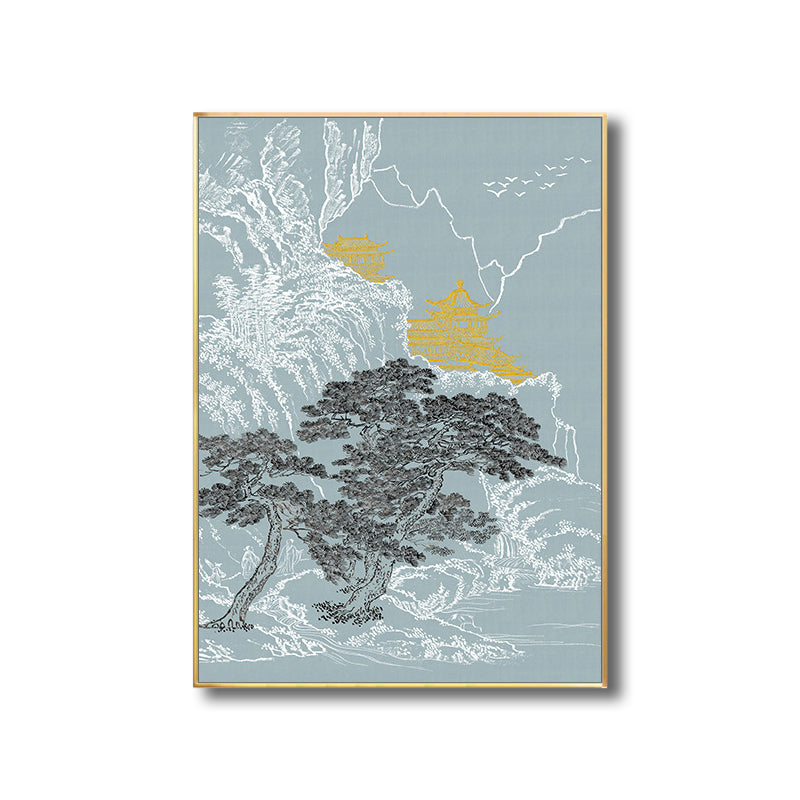 Vivolux | Asiatischer Stil Bäume Leinwand Helle Farbe Esszimmer Gemälde, Mehrere Größen Optionen