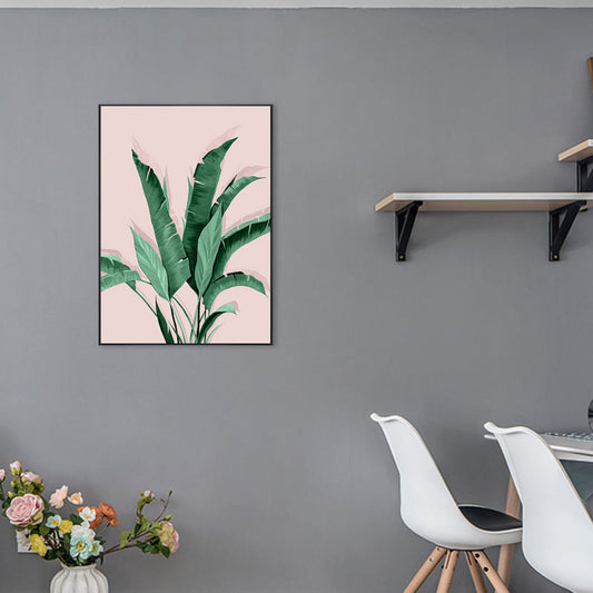 Vivolux | Pastellfarbe Blätter Malerei Moderne Stil Texturierte Wandkunst Dekor für Mädchenzimmer