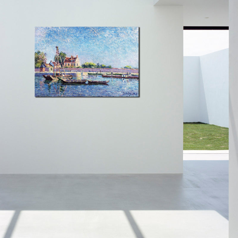 Vivolux | Impressionismus Wandkunst Helle Farben Architektur Ansicht Gemälde, Mehrere Größenoptionen