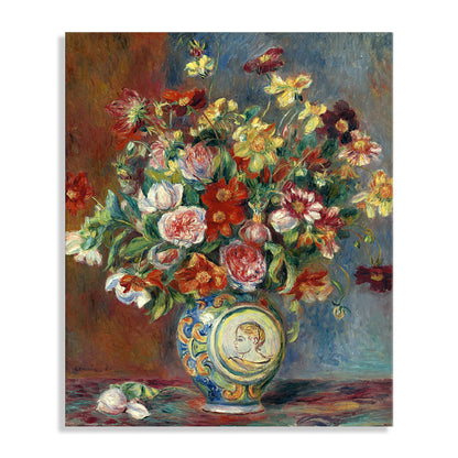 Vivolux | Französische Rustikale Blumenleinwand für das Mädchenzimmer Ölmalerei Wandkunst, Mehrere Größen