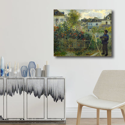 Vivolux | Impressionismus Skizzenhafter Mann Landschaft Leinwand Grün Mädchenzimmer Gemälde, Mehrere Größen