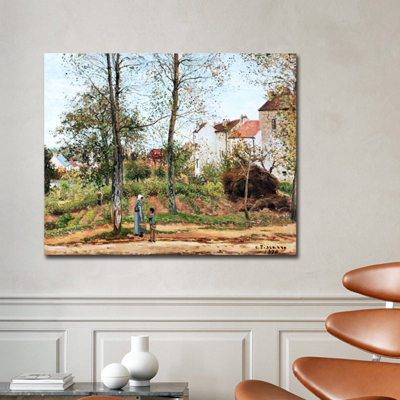 Vivolux | Natürliche Landschaftsmalerei Sanfte Farben Leinwand Wandkunst Druck Texturiert, Mehrere Größen