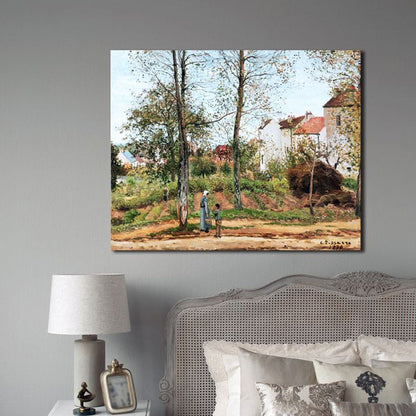 Vivolux | Natürliche Landschaftsmalerei Sanfte Farben Leinwand Wandkunst Druck Texturiert, Mehrere Größen