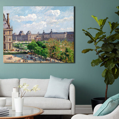 Vivolux | Natürliche Landschaftsmalerei Sanfte Farben Leinwand Wandkunst Druck Texturiert, Mehrere Größen