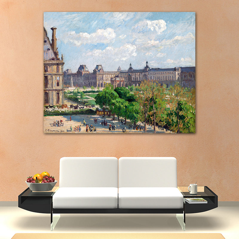 Vivolux | Natürliche Landschaftsmalerei Sanfte Farben Leinwand Wandkunst Druck Texturiert, Mehrere Größen