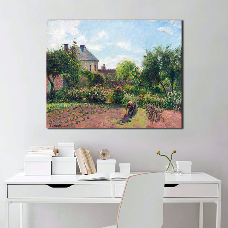 Vivolux | Natürliche Landschaftsmalerei Sanfte Farben Leinwand Wandkunst Druck Texturiert, Mehrere Größen