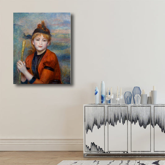 Vivolux | Orange Europäische Maiden Gemälde Texturiert Impressionismus Stil Esszimmer Wandkunst