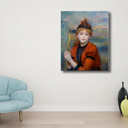 Vivolux | Orange Europäische Maiden Gemälde Texturiert Impressionismus Stil Esszimmer Wandkunst
