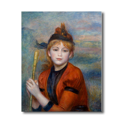 Vivolux | Orange Europäische Maiden Gemälde Texturiert Impressionismus Stil Esszimmer Wandkunst