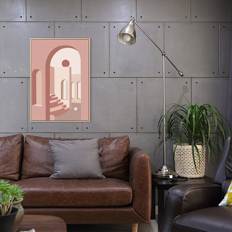 Vivolux | Nordic Style Teenager Malerei Gebäude in Helle Farbe Wanddekoration, Mehrere Größen