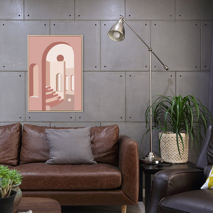 Vivolux | Nordic Style Teenager Malerei Gebäude in Helle Farbe Wanddekoration, Mehrere Größen