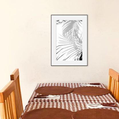 Vivolux | Texturierte botanische Blätter Kunstdruck Moderner Stil Leinwand Wanddekoration, verschiedene Größen