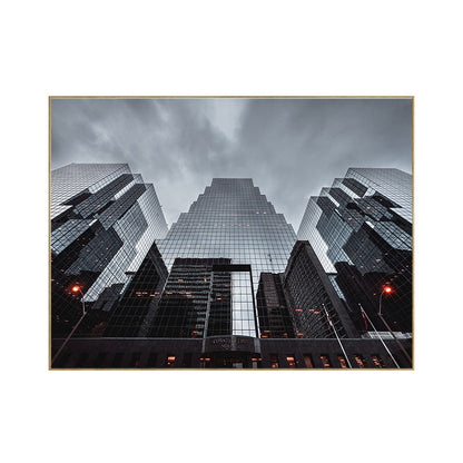 Vivolux | Pastellfarbe Moderne Stil Kunst Hohe Architektur Leinwand für die Küche, Mehrere Größen