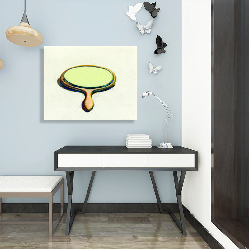 Vivolux | Skandinavischer Stil Spiegelmalerei Mädchenzimmer Wandkunst Dekor in Gelb, verschiedene Größen
