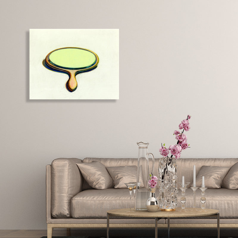 Vivolux | Skandinavischer Stil Spiegelmalerei Mädchenzimmer Wandkunst Dekor in Gelb, verschiedene Größen