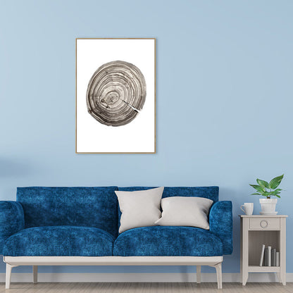 Vivolux | Contemporary Cabin Log Pattern Canvas in Gray Textured Painting für Mädchen Schlafzimmer