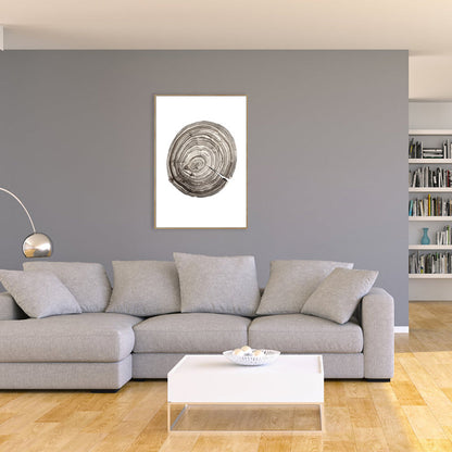 Vivolux | Contemporary Cabin Log Pattern Canvas in Gray Textured Painting für Mädchen Schlafzimmer