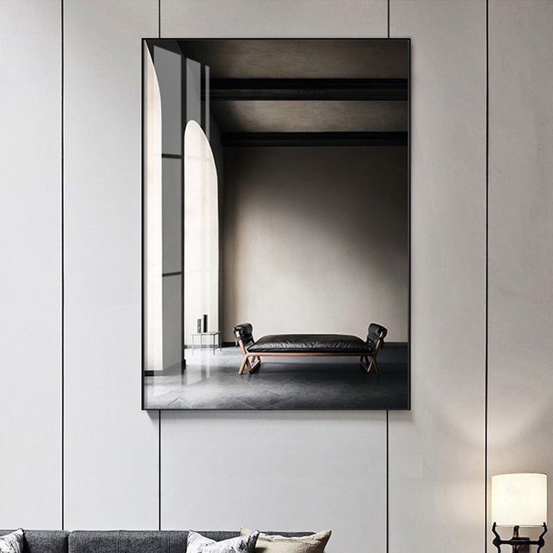 Vivolux | Gewelfde Deurop Schilderij Pastel Kleur Canvas Muur Decor Textuur, Meerdere Maatopties