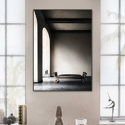 Vivolux | Gewelfde Deurop Schilderij Pastel Kleur Canvas Muur Decor Textuur, Meerdere Maatopties