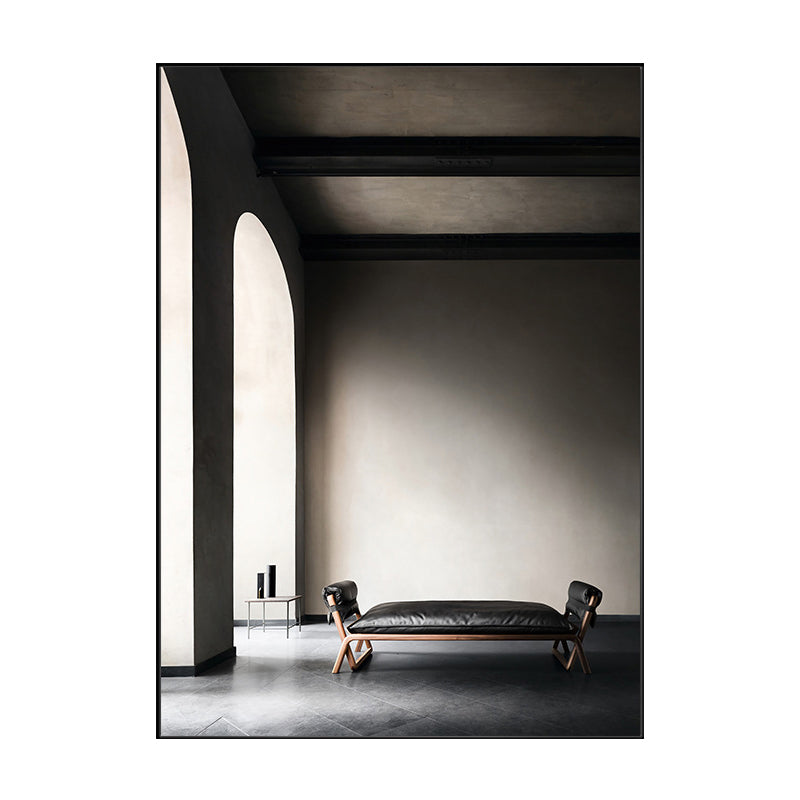 Vivolux | Gewelfde Deurop Schilderij Pastel Kleur Canvas Muur Decor Textuur, Meerdere Maatopties