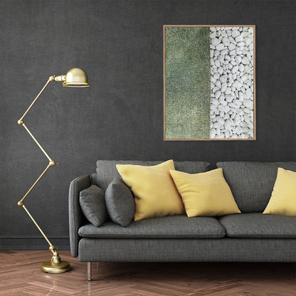 Vivolux | Kopfsteinpflaster Wanddekor Skandinavischer Stil Leinwandmalerei, Mehrere Größen Verfügbar