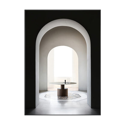 Vivolux | Textured Arched Door Scenery Painting Modern Style Canvas Wall Art, Multiple Sizes