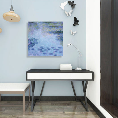 Vivolux | Field Lotus Pond Wanddekoration für das Schlafzimmer von Mädchen in Grün, mehrere Größen verfügbar