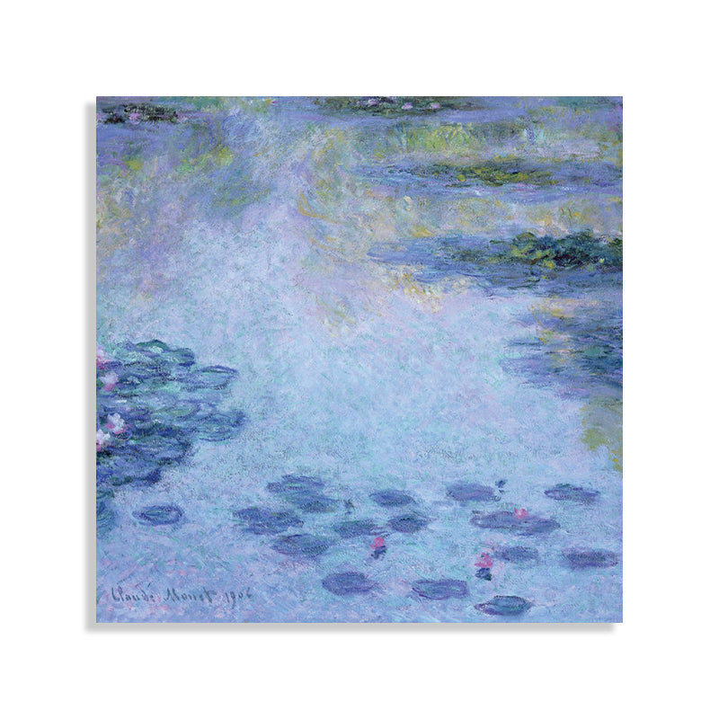 Vivolux | Field Lotus Pond Wanddekoration für das Schlafzimmer von Mädchen in Grün, mehrere Größen verfügbar