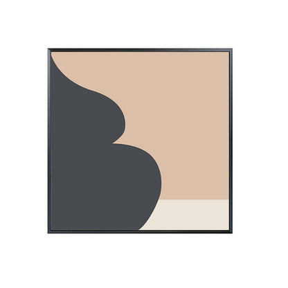 Vivolux | Illustration Abstraktes Muster Kunst Nordischer Stil Leinwand Texturiertes Wandbild in Orange