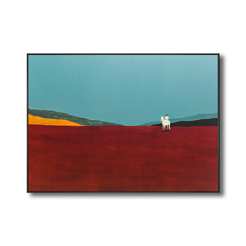 Vivolux | Berg Landschaft Leinwand in Pastellfarbe Modern Stil Wandkunst Dekoration für Esszimmer